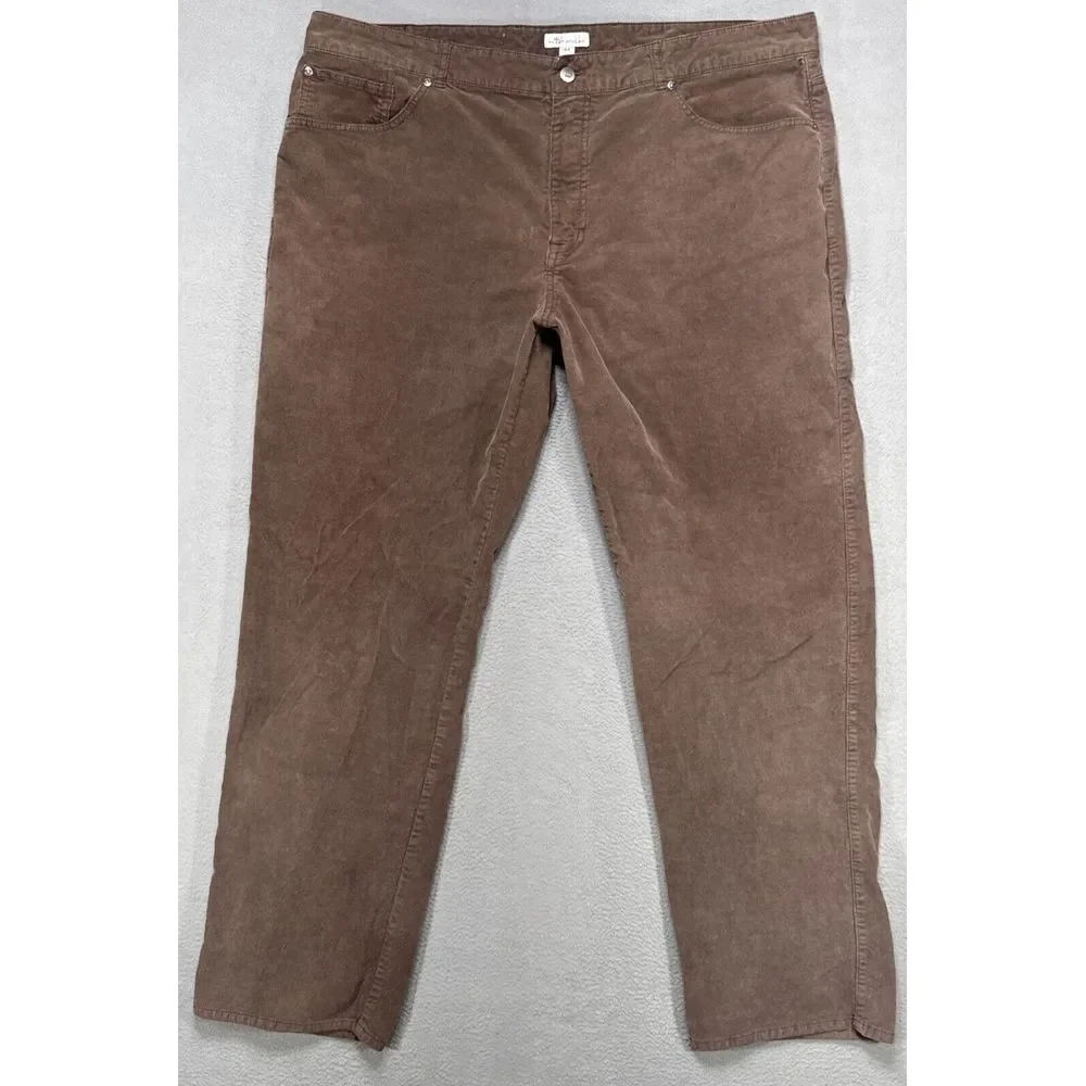 Peter Millar Corduroy Pants‎ Mens 44x33 Brown Straight Preppy Career Casual Trad